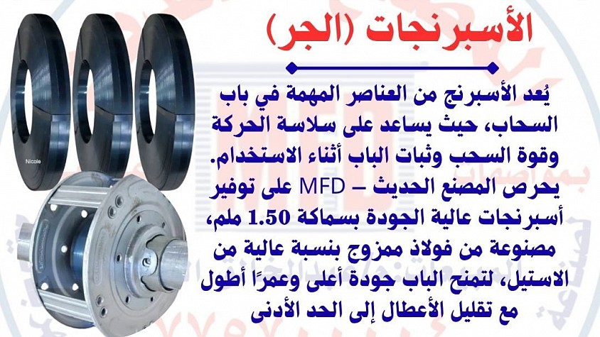 الاسبرنج او الجر الخاص بالمصنع الحديث ومميزاته